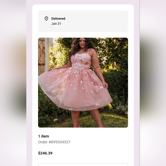 Floral Pink Dress - Picture 2 of 9